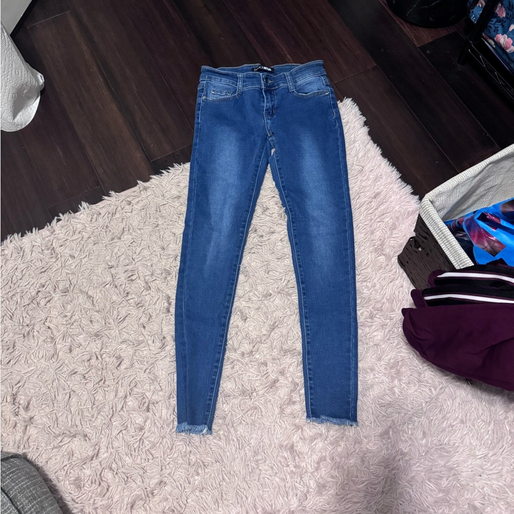 Fashion Nova Classic Blue Skinny Jeans
